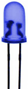 GENERIC COMPONENT FLASHING BLUE 5MM LED (900MCD) ROUND DIFFUSED LIGHT