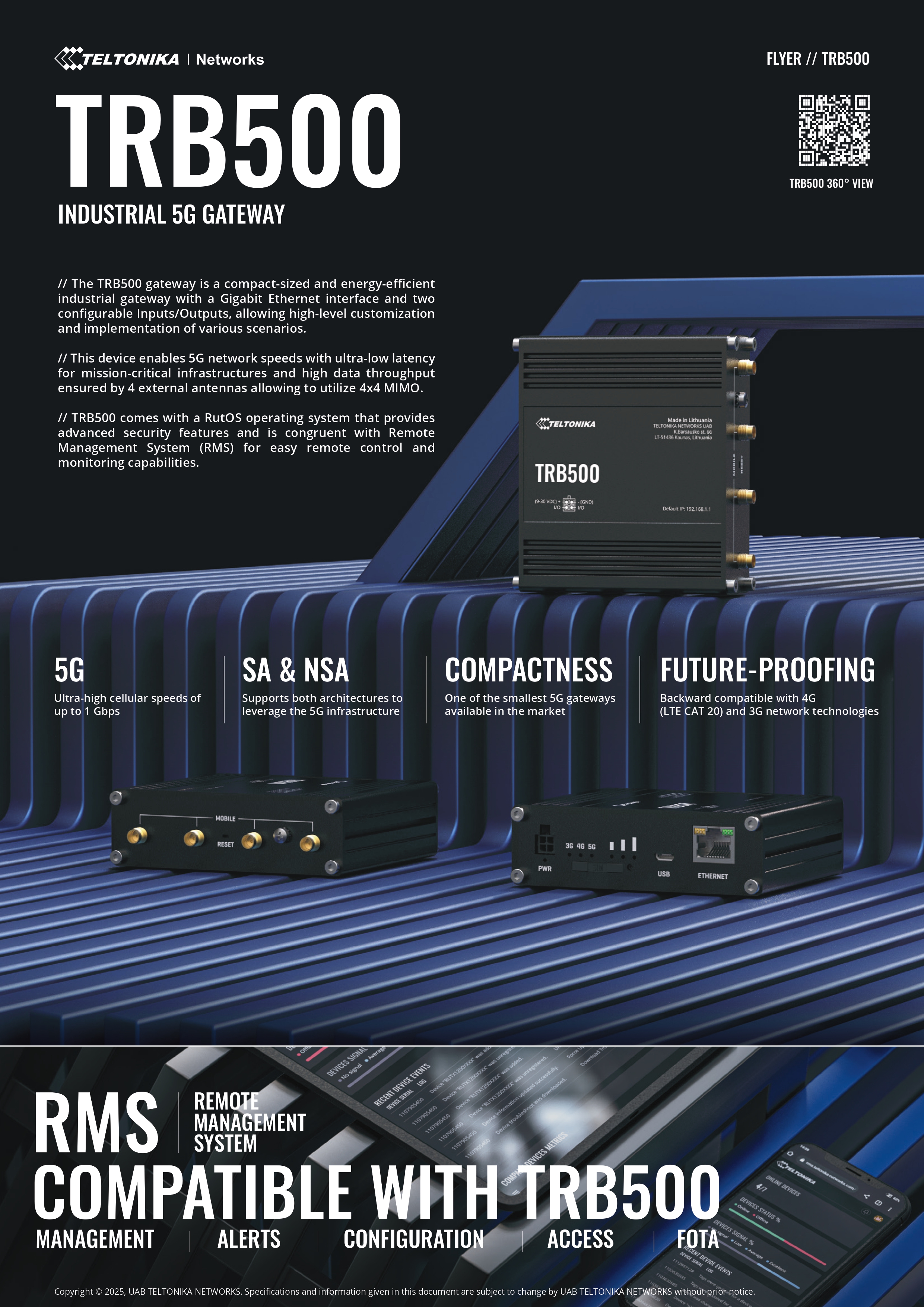 TELTONIKA TRB5000 INDUSTRIAL 5G ROUTER | RELIABLE CONNECTIVITY
