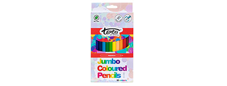 TEXTA ASSORTED COLOUR PENCILS - BREAK RESISTANT & SMOOTH FINISH
