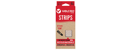 VELCRO BRAND WHITE STICKY BACK FASTENERS - 24 PACK