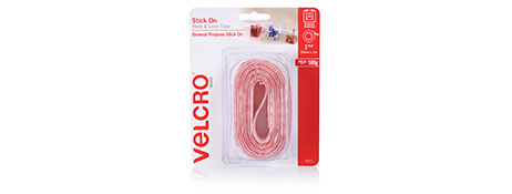 VELCRO BRAND STICK ON TAPE WHITE 25MM X 1M FOR HOME & OFFICE
