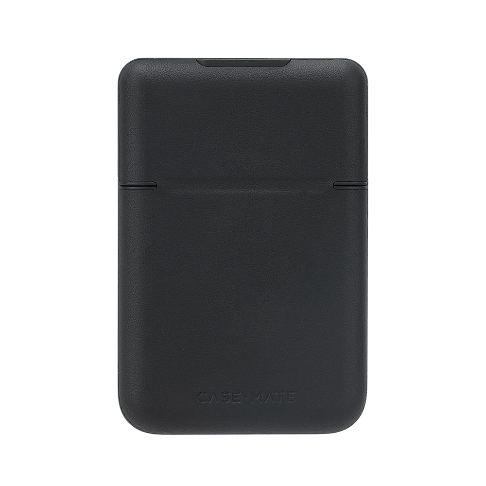 CASE-MATE MAGNETIC LEATHER WALLET CASE FOR MAGSAFE - BLACK