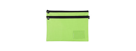 CELCO BRIGHT PENCIL CASE - LIME GREEN | DURABLE POLYESTER STUDENT BAG
