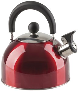 UNSPECIFIED MANUFACTURER ICONIC 2L RED STOVETOP KETTLE WITH CLASSIC WHISTLE