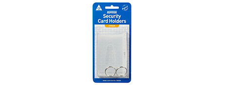 KEVRON CLEAR ID CARD HOLDERS (2 PACK) FOR SECURITY PASSES