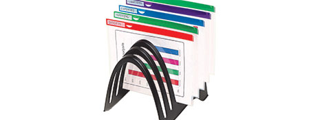 UNSPECIFIED MANUFACTURER CLEAR VIEW VERTICAL FILE SORTER FOR EASY DESK ORGANIZATION