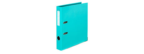 COLOURHIDE A4 AQUA LEVER ARCH FILE FOR EASY FILING