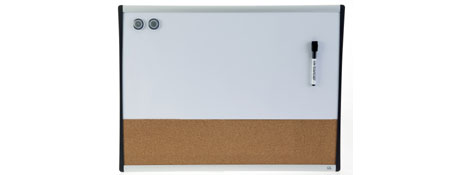 QUARTET LIGHTWEIGHT COMBO BOARD: DRY ERASE & CORK FOR GERALDTON OFFICES