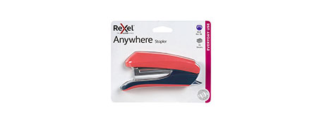 REXEL COMPACT 15-SHEET STAPLER WITH REMOVER - PERFECT FOR ON-THE-GO