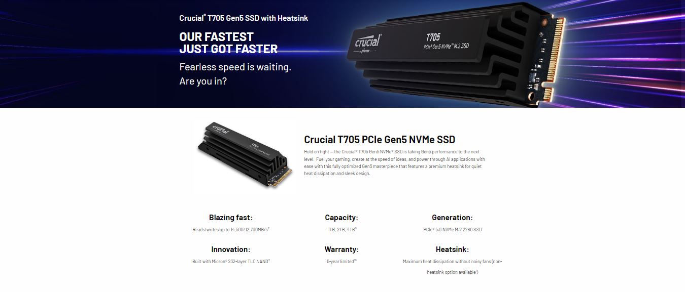 MICRON (CRUCIAL) CRUCIAL P3 PLUS 1TB NVME SSD - BOOST YOUR PC SPEED