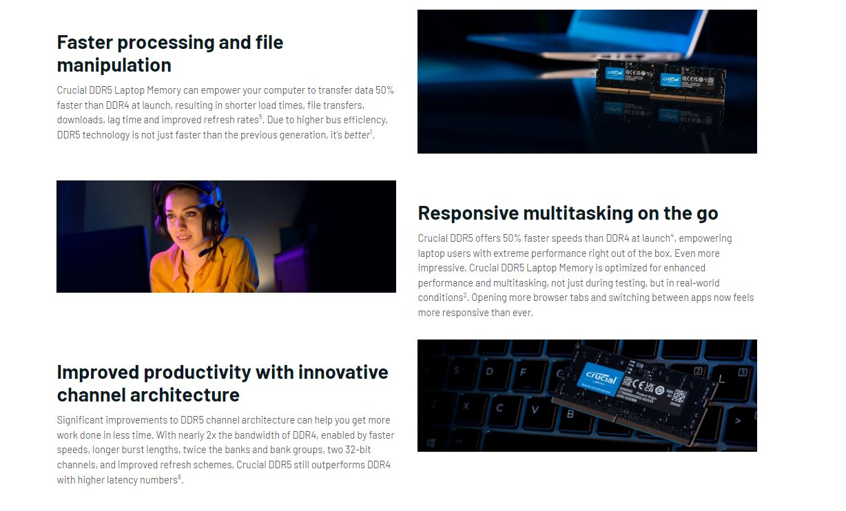 MICRON (CRUCIAL) CRUCIAL 8GB DDR4 3200MHZ LAPTOP RAM MODULE FOR PERFORMANCE BOOST