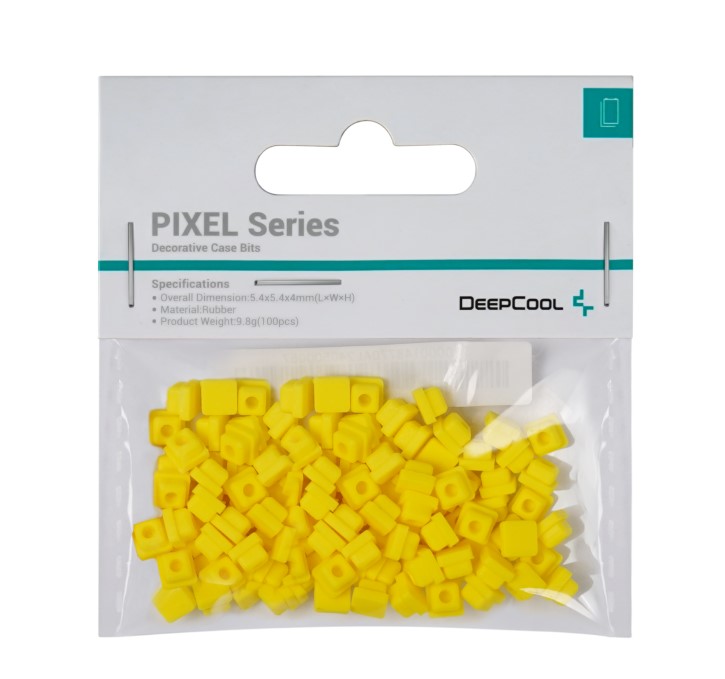 DEEPCOOL R-PIXEL-YE100-G-1 100MM CASE FAN YELLOW LED