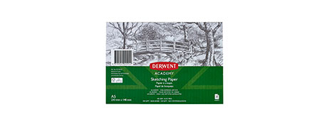 DERWENT ACADEMY A5 SKETCH BOOK - 30 SHEETS, 100GSM ACID-FREE