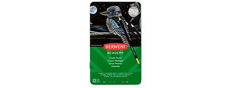 DERWENT ACADEMY METALLIC COLOURED PENCILS - HEXAGONAL BARREL