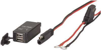 GENERIC/UNSPECIFIED (ASSUMING STANDARD ACCESSORY BRAND) COMPACT DUAL USB CHARGER FOR MOTORBIKES & CAMPERS