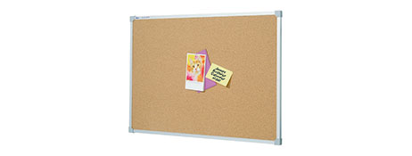 QUARTET 1200X900MM CORKBOARD WITH ALUMINIUM FRAME