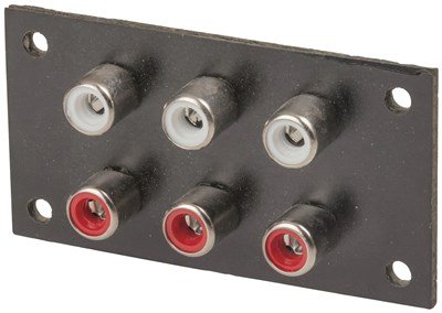 UNSPECIFIED MANUFACTURER 6 WAY PHENOLIC RCA SOCKET FOR AUDIO REPAIRS & PROJECTS