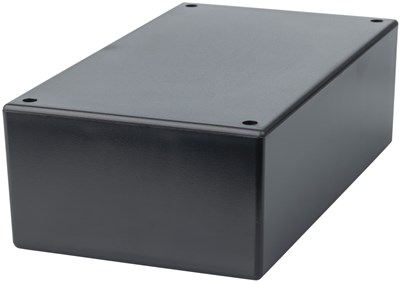 JIFFY BOX BLACK SMALL STORAGE - 197X113X63MM DURABLE ABS