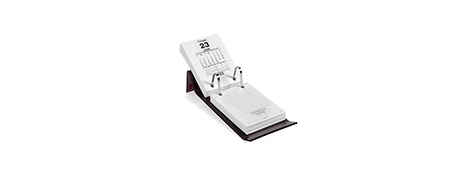 DURABLE BROWN ACRYLIC DESK CALENDAR STAND FOR REFILLS