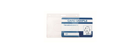 KEVRON HEAVY DUTY CLEAR ID CARD HOLDER FOR STANDARD CARDS