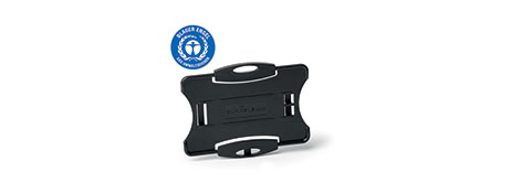 DURABLE ECO BLACK ID CARD HOLDERS (10 PACK) - RECYCLED