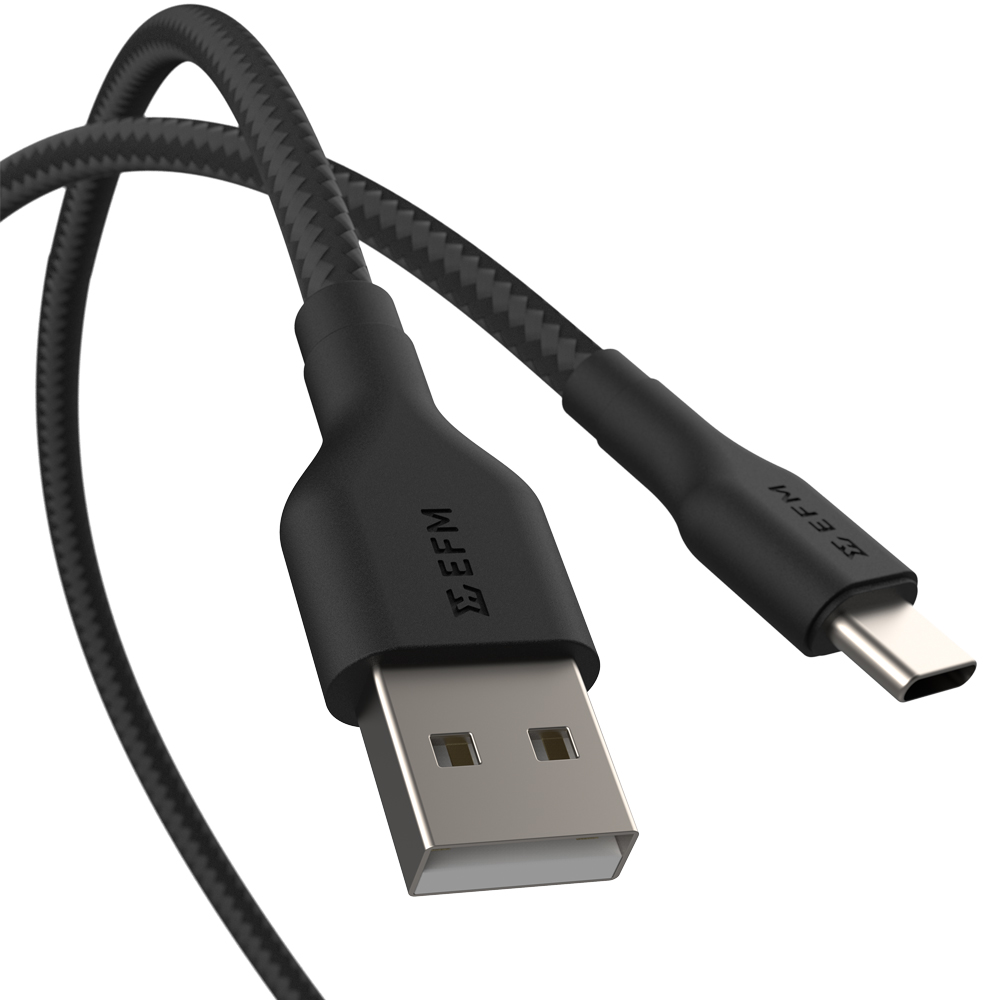 EFM 2M BRAIDED USB-A TO USB-C CABLE - FAST POWER & DATA