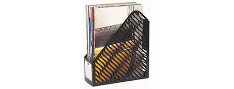 UNSPECIFIED MANUFACTURER DURABLE PLASTIC MAGAZINE FILE HOLDER FOR HOME & OFFICE STORAGE