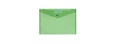 MARBIG 150 PAGE GREEN DOCUMENT HOLDER WITH SECURE CLOSURE
