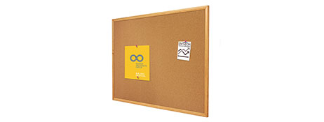 QUARTET OAK FRAME CORKBOARD 1200X900MM FOR OFFICE DISPLAY