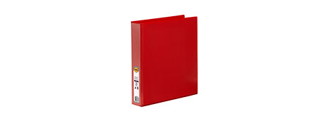 MARBIG RED A4 INSERT BINDER, 300 PAGES, DURABLE FILING