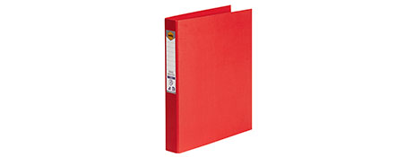 MARBIG EARTH FRIENDLY A4 RED PE RING BINDER - 200 PAGES