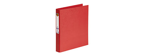 MARBIG EARTH FRIENDLY A4 RED PE RING BINDER - 200 SHEETS