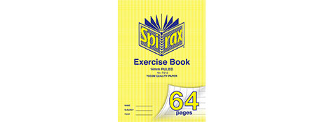 SPIRAX 64 PAGE EXERCISE BOOK - DURABLE PP COVER