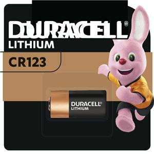 DURACELL CR123 LITHIUM BATTERY FOR SECURITY & CAMERAS