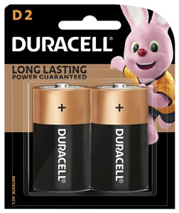 DURACELL RELIABLE D BATTERIES FOR EXTENDED POWER NEEDS