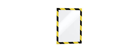 DURAFRAME SECURITY A4 INFOFRAME YELLOW/BLACK SAFETY SIGNS
