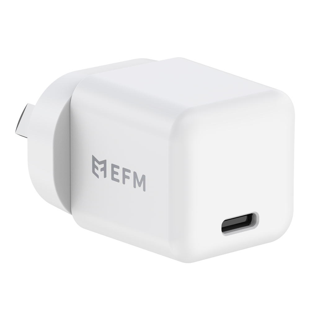 EFM ECO 30W GAN WALL CHARGER WITH PD & PPS - WHITE