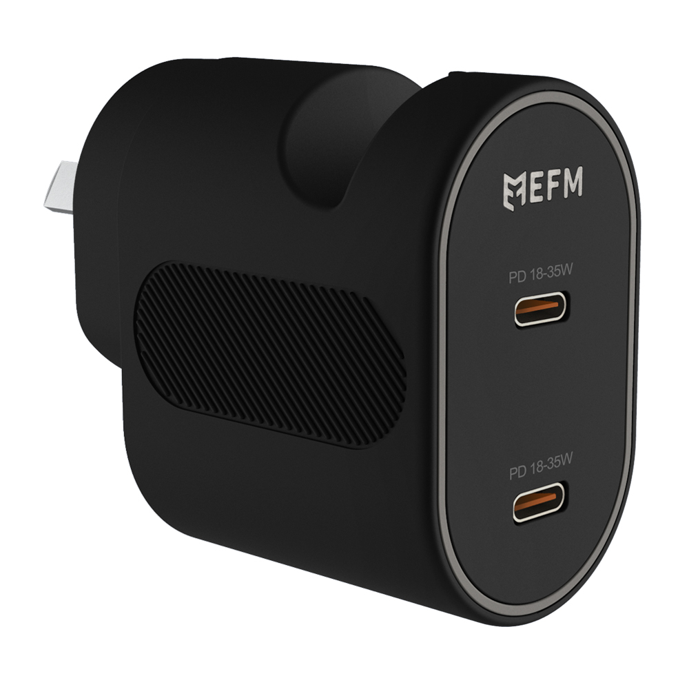 EFM 35W DUAL PORT PD PPS WALL CHARGER FOR FAST CHARGING