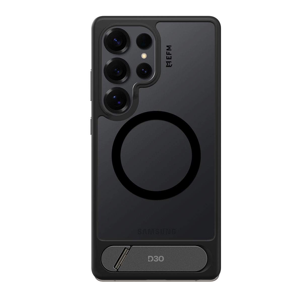 EFM ALTA CASE D3O BIO FOR SAMSUNG S25 ULTRA - BLACK/CLEAR