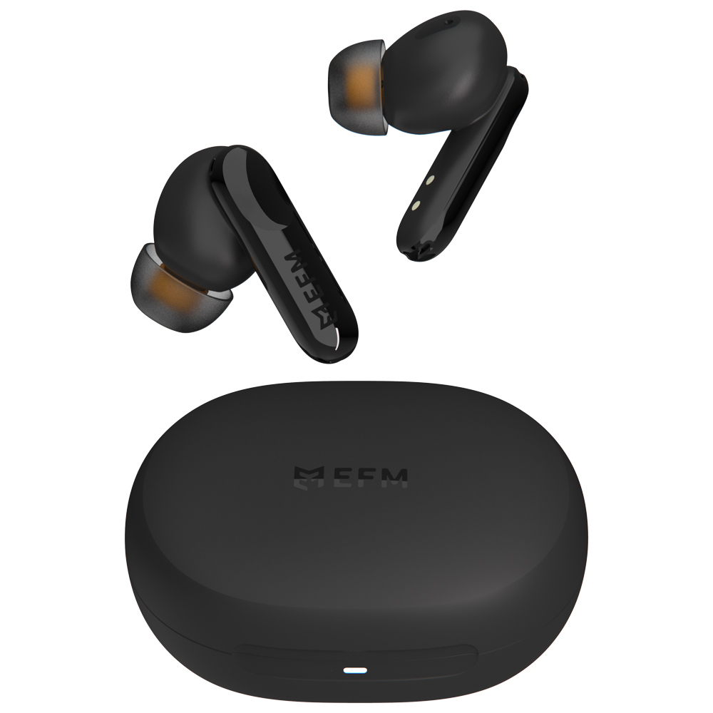 EFM CHICAGO ANC EARBUDS - BLACK | SUPERIOR NOISE CANCELLATION