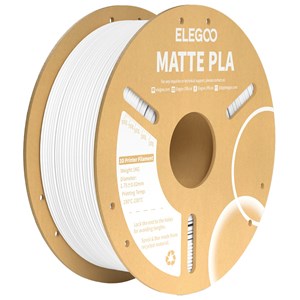 ELEGOO MATTE WHITE PLA FILAMENT 1.75MM 1KG FOR CRISP 3D PRINTS