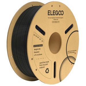 ELEGOO PLA+ BLACK FILAMENT 1.75MM 1KG FOR RELIABLE 3D PRINTING