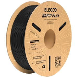 ELEGOO RAPID PLA+ BLACK FILAMENT 1.75MM 1KG FOR 3D PRINTING