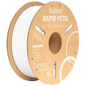 ELEGOO RAPID WHITE PETG 1.75MM FILAMENT - 1KG FOR RELIABLE PRINTS