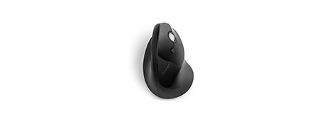PRO FIT ERGO VERTICAL WIRELESS MOUSE FOR WRIST COMFORT - BLACK