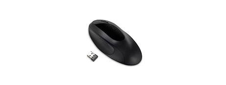 PRO FIT ERGO WIRELESS MOUSE WITH WRIST SUPPORT - BLACK