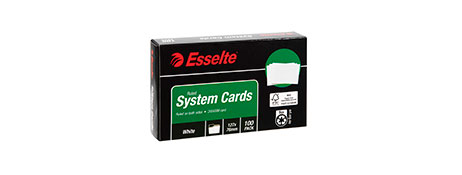ESSELTE SYSTEM CARDS 127X76MM RULED 200GSM - RELIABLE FILING