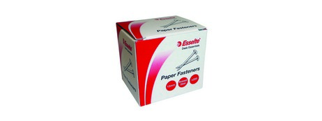 ESSELTE PAPER FASTENERS 13MM BRASS PLATED STEEL BOX 200