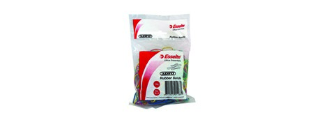 ESSELTE SIZE 14 RUBBER BANDS, 100G BAG - STRONG & RELIABLE