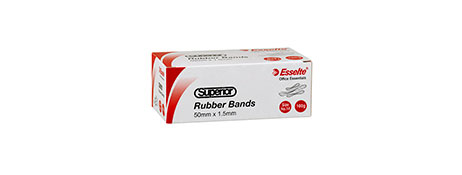 ESSELTE SIZE 14 RUBBER BANDS, 100G BOX - STRONG & RELIABLE